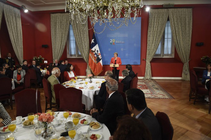 La presidenta de la República de Chile, Michelle Bachelet, ha encabezado el lanzamiento del Año de la Productividad 2016