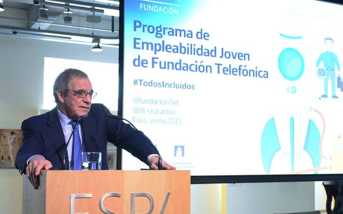 César Alierta durante su intervención. Fundación Telefónica