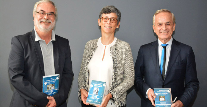 Augusto Tamayo (Argos), Gisella Orjeda (Concytec) y Ludwig Meier (Telefónica del Perú)