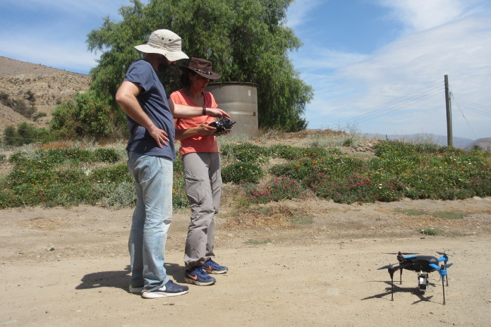 Investigadores del INIA utilizan drones para evaluar necesidades de riego en viñedos de Chile