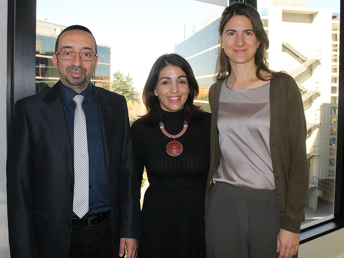 De izquierda a derecha: Daniel Burgos, Florencia Rodríguez y Mara Zamora.