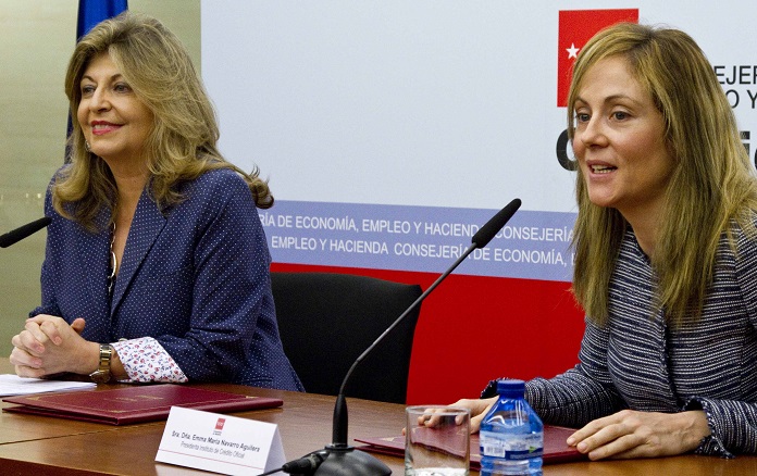 Engracia Hidalgo y Emma Navarro