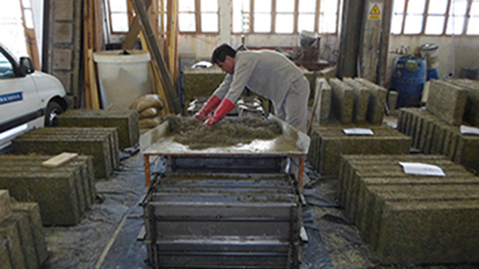 Un nuevo componente constructivo combina madera y cemento