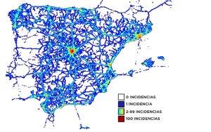 Mapa general de incidencias.