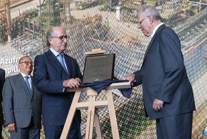 Antonio Brufau y Pedro Pablo Kuczynski inauguran la nueva unidad de la refinería de La Pampilla