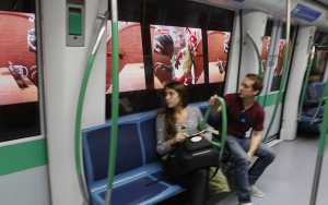 Metro de Madrid ventanas publicidad
