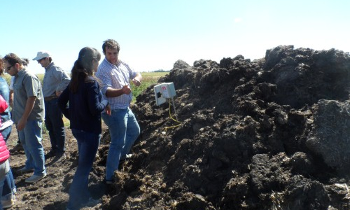 Sensor del INTA para medir la temperatura y humedad en la producción de compost