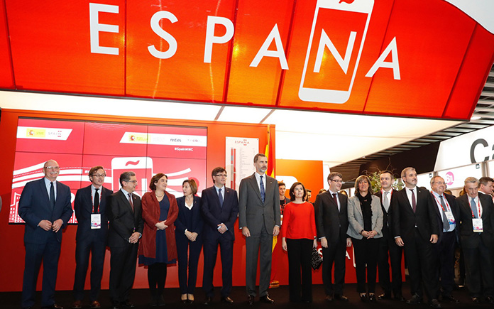 Mobile World Congress Felipe VI Álvaro Nadal