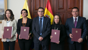 Firma de los acuerdos de colaboración entre España y Ecuador