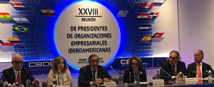 Reunión de presidente de organizaciones empresariales iberoamericanas