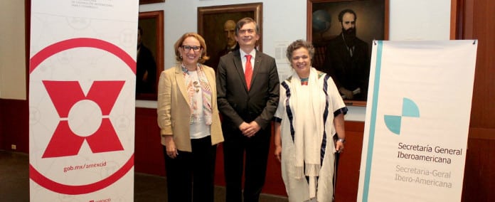 Visita de la secretaria general iberoamericana a México