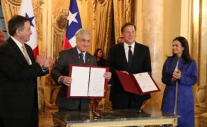 Los presidentes de Chile y Panamá, Sebastián Piñera y Juan Carlos Varela, han alcanzado varios acuerdos