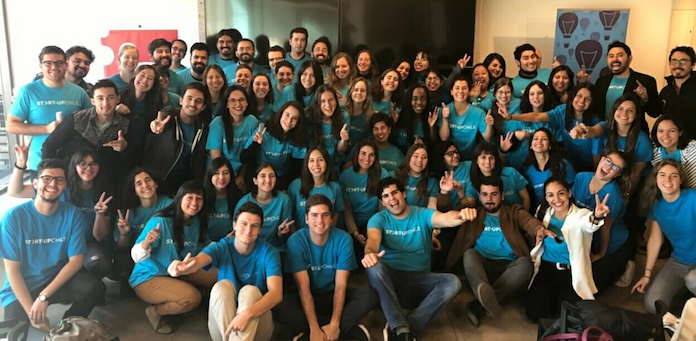 Foto de familia de la Generación TSF7 de Start-Up Chile