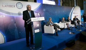 Antonio Zoido, presidente de BME, en la inauguración del Foro Latibex.