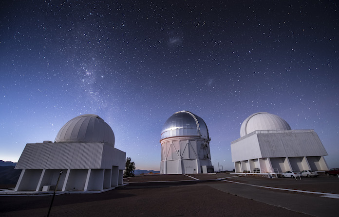 Vista del telescopio Blanco, situado en el observatorio de Cerro Tololo (Chile) / DES Collaboration y Fermilab.