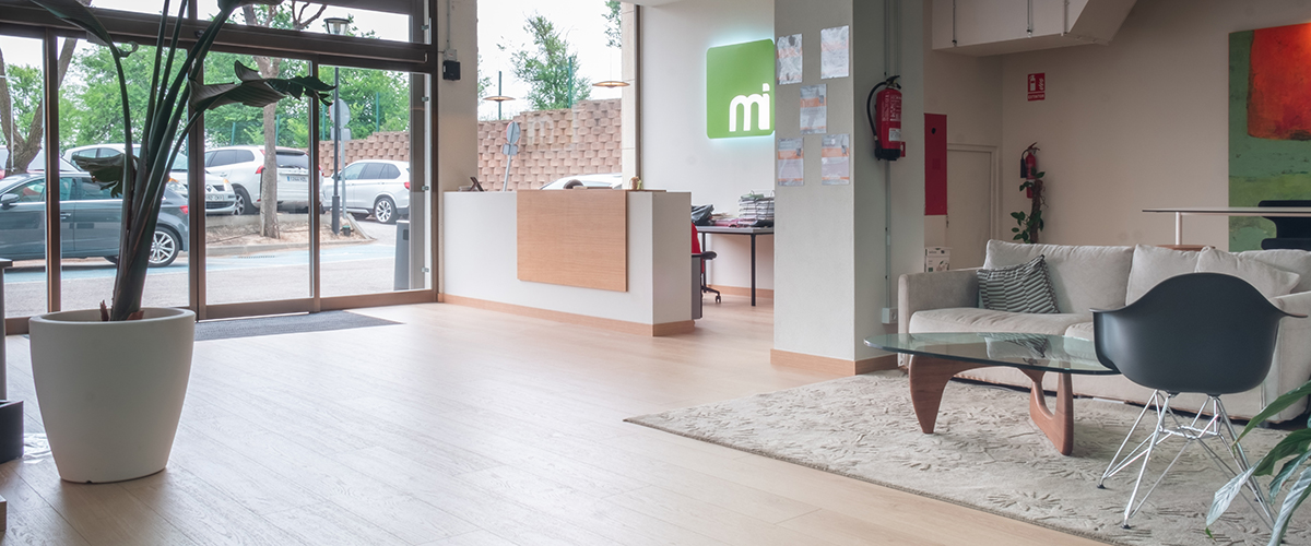 Oficinas de Media Interactiva, en su sede de Tomares (Sevilla).