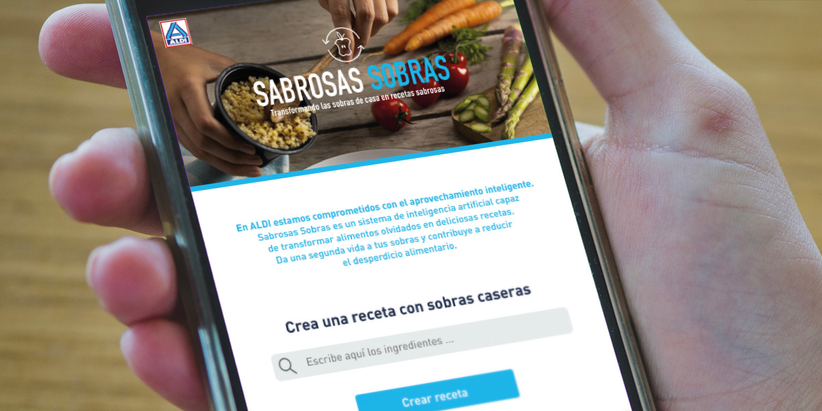 ALDI lanza 'Sabrosas Sobras', una plataforma basada en inteligencia artificial para reducir el desperdicio alimentario