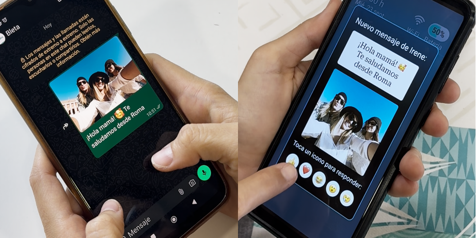 Bleta Conecta mayores tecnología inclusiva whatsapp