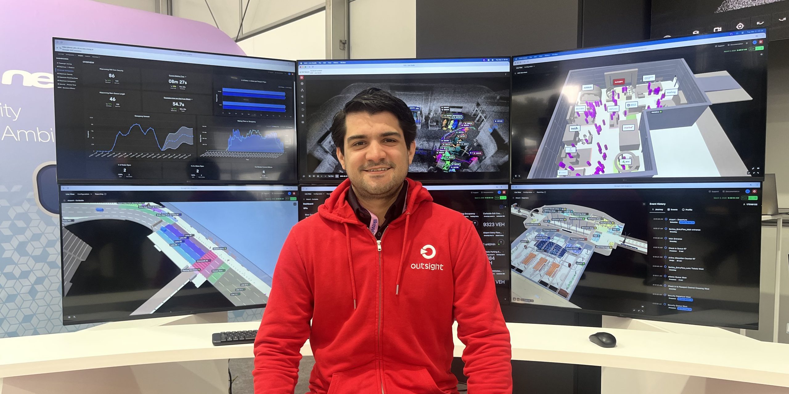 outsight gemelos digitales raul bravo lidar 3d aeropuerto mwc