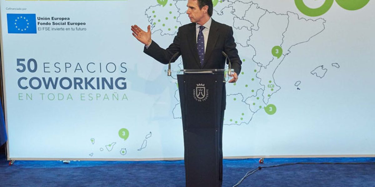 Plan de Espacios Coworking y Empleo Joven, Jose Manuel Soria, ministro de Industria, Energía y Turismo
