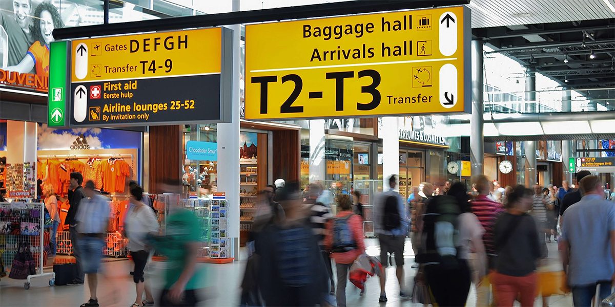 Imagen de archivo de un aeropuerto en Países Bajos.
