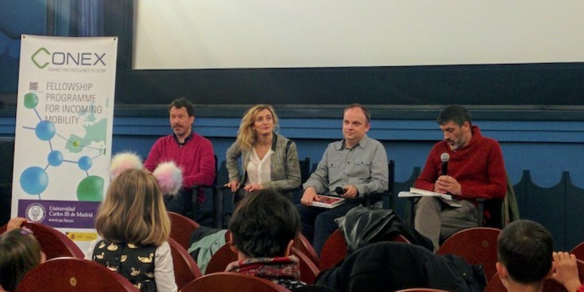 Presentación del libro de Studiocanal en abril 2019, por parte de Christopher Meir (segundo por la derecha).