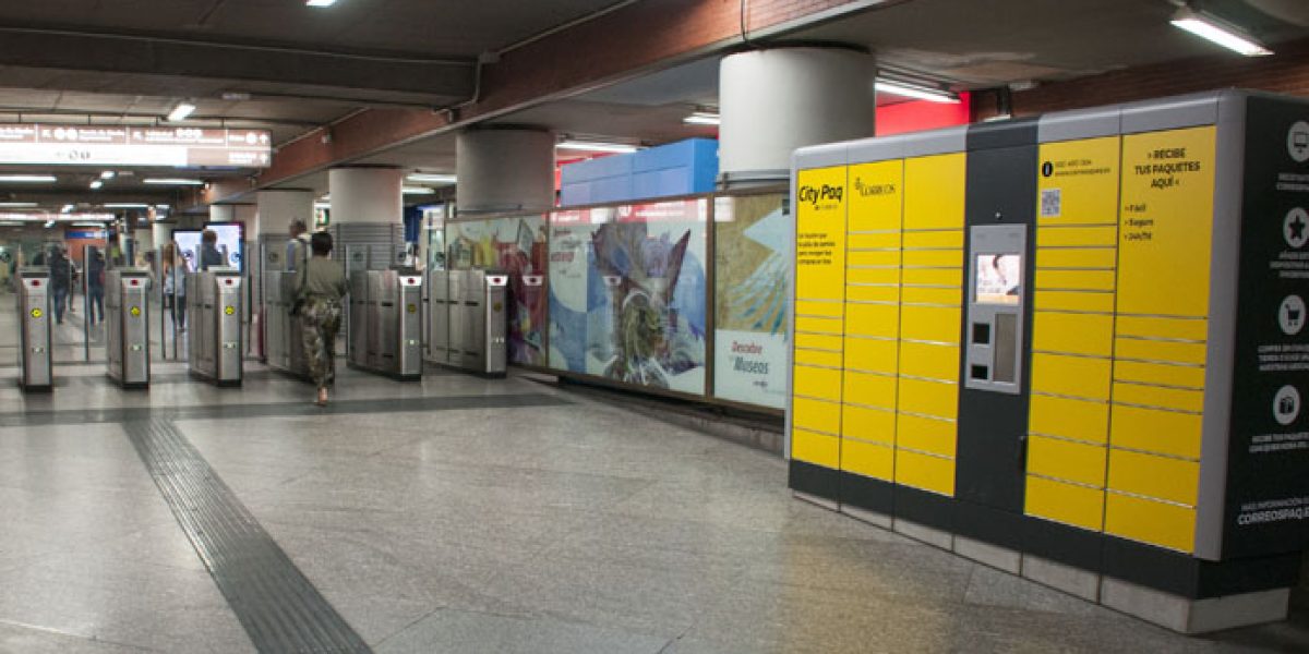 Máquina CityPaq en la Estación de Atocha