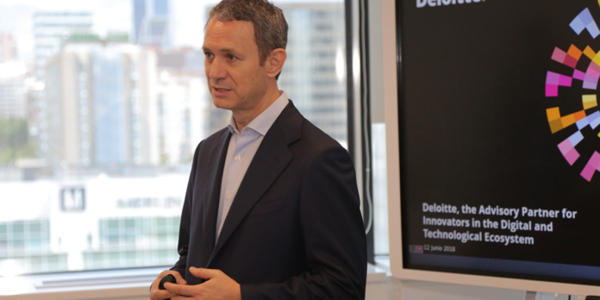 Fernando Baldellou, ayer durante la presentación de StartmeUP. (Imagen: Deloitte).