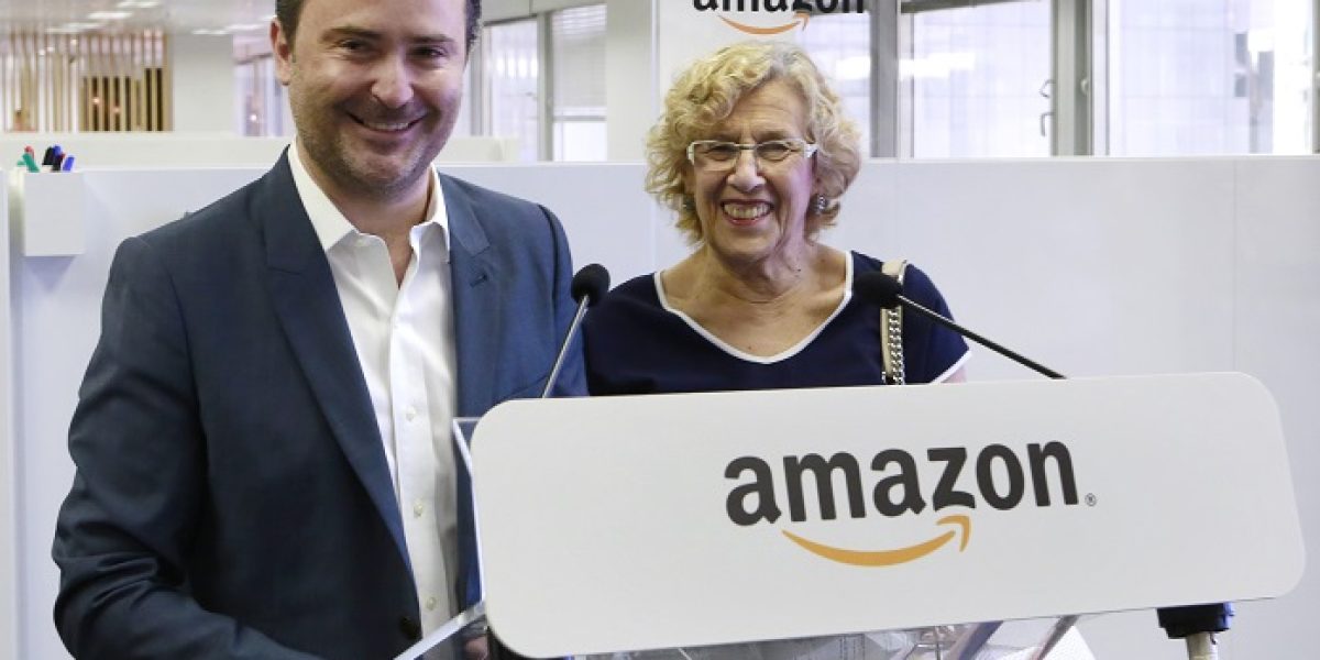 François Nuyts y Manuela Carmena inauguran el nuevo Tech Hub de Amazon en Madrid