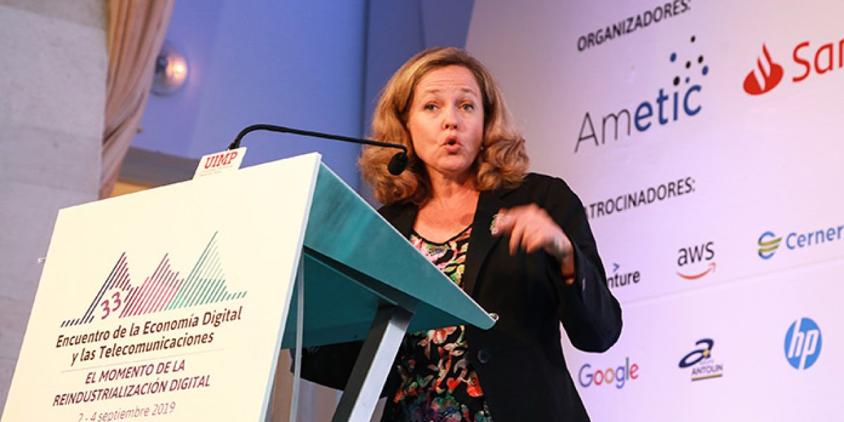 Nadia Calviño ministra Ametic 2