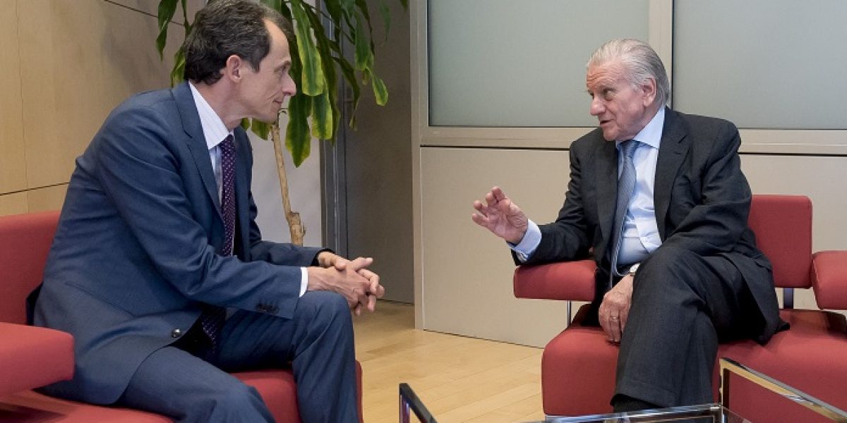 Pedro Duque y Valentin Fuster