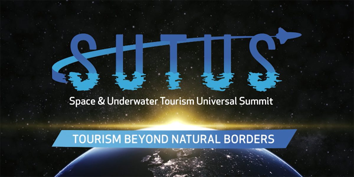 Cartel de SUTUS, el evento sobre turismo espacial y subacuático organizado por Les Rochez. (Imagen: Les Roches)