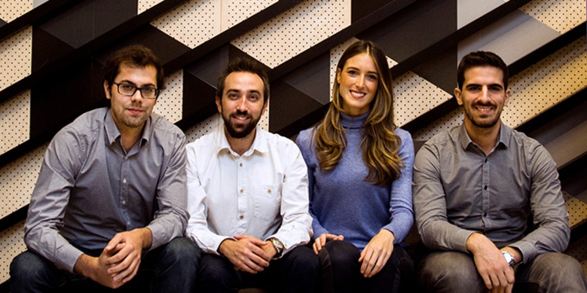 Equipo de RatedPower. De izquierda a derecha, Juan Romero, Miguel Ángel Torrero, Andrea Barber y Félix Pérez.